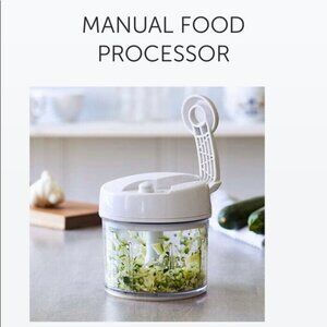 Pampered Chef manual Food processor with storage lid